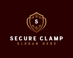 Cyber Security Protection logo design