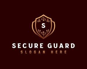 Cyber Security Protection logo design