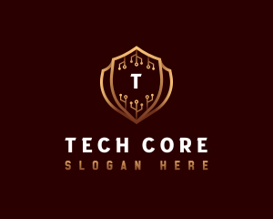 Cyber Security Protection logo design