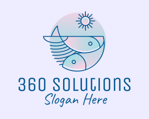 Ocean Fish Seafood logo design