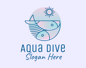 Ocean Fish Seafood logo design