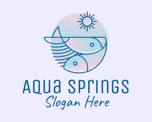 Ocean Fish Seafood logo design