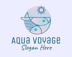 Ocean Fish Seafood logo design