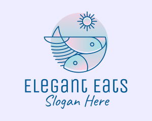 Ocean Fish Seafood logo design