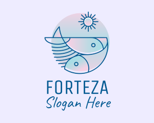 Ocean Fish Seafood logo design