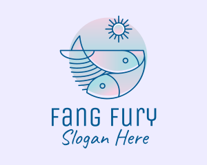 Ocean Fish Seafood logo design