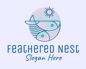 Ocean Fish Seafood logo design