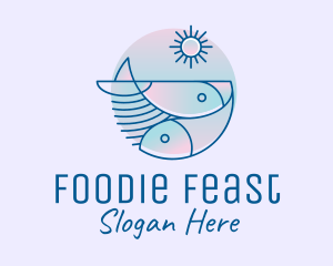 Ocean Fish Seafood logo design