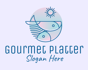 Ocean Fish Seafood logo design