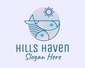 Ocean Fish Seafood logo design