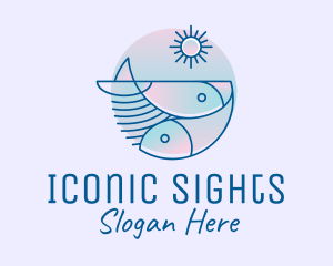 Ocean Fish Seafood logo design