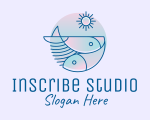 Ocean Fish Seafood logo design