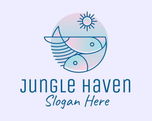 Ocean Fish Seafood logo design