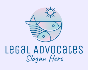 Ocean Fish Seafood logo design