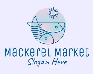 Ocean Fish Seafood logo design