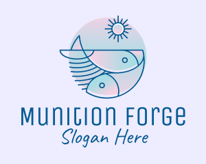 Ocean Fish Seafood logo design