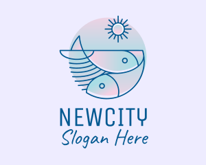 Ocean Fish Seafood logo design