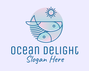 Seafood - Ocean Fish Seafood logo design