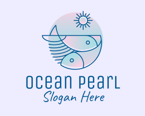 Ocean Fish Seafood logo design
