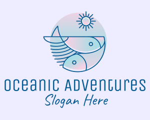 Ocean Fish Seafood logo design