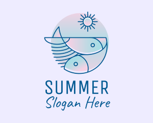 Ocean Fish Seafood logo design