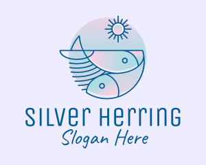 Herring - Ocean Fish Seafood logo design