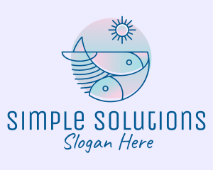 Ocean Fish Seafood logo design