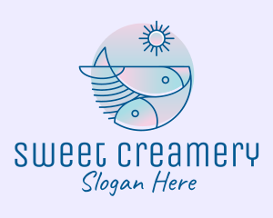 Ocean Fish Seafood logo design