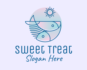 Ocean Fish Seafood logo design