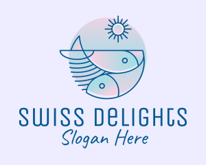 Ocean Fish Seafood logo design