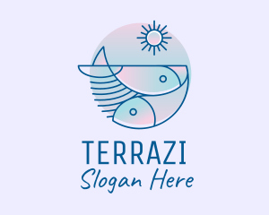 Ocean Fish Seafood logo design