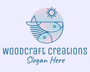 Ocean Fish Seafood logo design