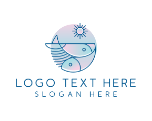 Herring - Ocean Fish Seafood logo design