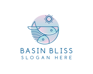 Ocean Fish Seafood logo design