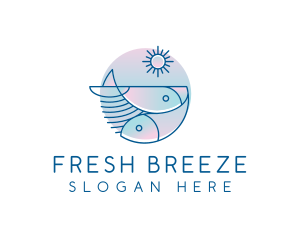 Ocean Fish Seafood logo design