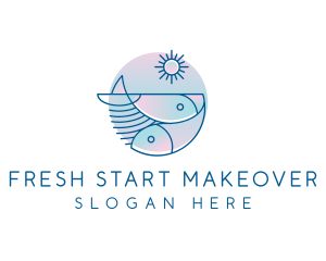 Ocean Fish Seafood logo design