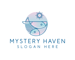 Ocean Fish Seafood logo design