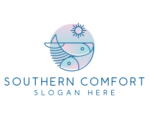 Ocean Fish Seafood logo design