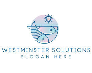 Ocean Fish Seafood logo design