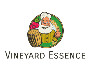 Grandpa Brewery Barrel logo design