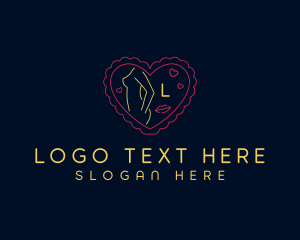 Female - Female Sexy Neon Bar logo design