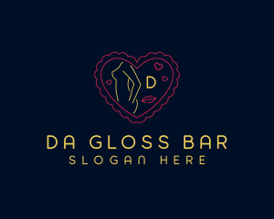 Female Sexy Neon Bar logo design