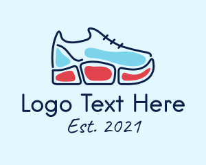 Kicks - Shoes Fashion Sneaker logo design