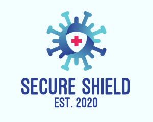 Protection - Virus Protection Shield logo design