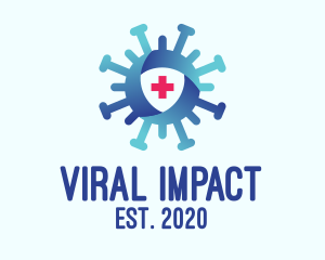 Infection - Virus Protection Shield logo design