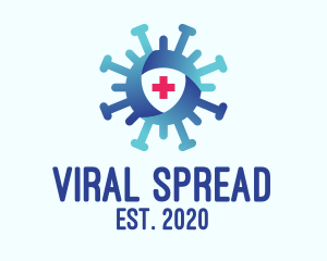 Infection - Virus Protection Shield logo design