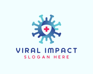 Contagious - Virus Protection Shield logo design