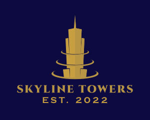 Construction Building Tower logo design