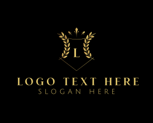 Legal - Golden Wheat Shield logo design