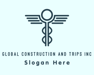 Surgeon - Medical Hospital Caduceus logo design